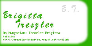 brigitta treszler business card